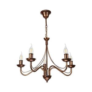 Luster na reťazi ANTON 5xE14/15W/230V bronzový LM-5.294/BRĄZ vyobraziť