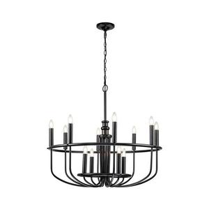 Elstead Kichler KL-CAPITOL-HILL12-BLK - závesný luster CAPITOL HILL na reťazi 12xE14/40W/230V čierny KL-CAPITOL-HILL12-BLK vyobraziť