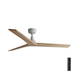 FARO Barcelona FARO 34280 - Stropný látor KLIM M borovica/biela pr. 125 cm+dálkové ovládanie 34280 vyobraziť