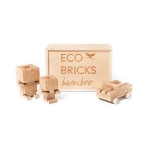 Teddies Drevená stavebnica ECO BRICKS 145 ks 11114521 vyobraziť