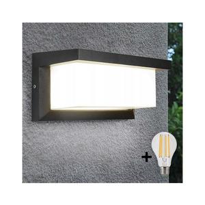 LED Vonkajšie nástenné svietidlo NEELY 1xE27/9W/230V 4000K IP54 antracit BW0296+B3549 vyobraziť