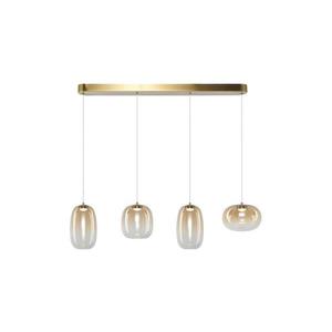 LED Luster na lanku VASO LED/15W/230V zlatá/dymová ML1408 vyobraziť