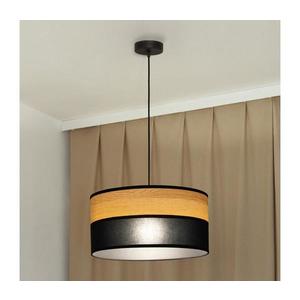 Závesný luster ALBA na lanku 1xE27/15W/230V, pr. 45 cm, čierna/hnedá W-KM 4525/1 BK+WOOD+BK vyobraziť
