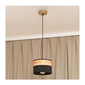 Luster na lanku ALBA 1xE27/15W/230V pr. 20 cm čierna/hnedá W-KM 2015/1 DS+WOOD+BK vyobraziť