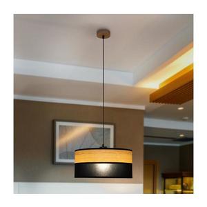 Závesný luster na lanku ALBA 1xE27/15W/230V, priemer 40 cm, čierna/hnedá W-KM 4020/1 DS+WOOD+BK vyobraziť