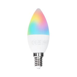 B.V. LED RGBW žiarovka C37, pätica E14, 4, 8 W, 230 V, 3000 K, s diaľkovým ovládaním - B101054E8 vyobraziť