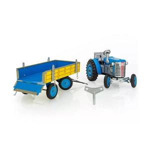 Traktor s valníkom na kľúčik KOVAP modrá/žltá 95002395 vyobraziť