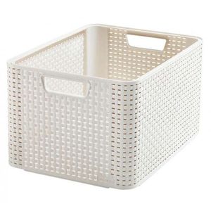 CURVER - Úložný box imitácia ratanu Style 2 L, krémový vyobraziť