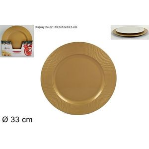 MAKRO - Podložka pod tanier 33cm zlatá vyobraziť