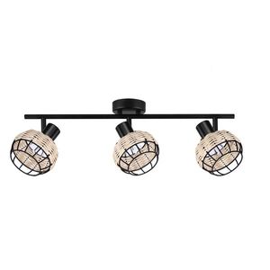 Juicy lampa sufitowa listwa czarny 3x40W E14 klosz czarny vyobraziť