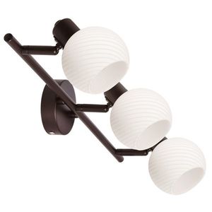 GRANO lampa sufitowa czekoladowy 3x40W E14 klosz biały vyobraziť