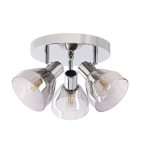 GRAZIA lampa sufitowa plafon chromowy 3x40W E14 klosz dymiony vyobraziť