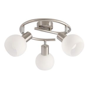 NOVO lampa sufitowa spirala satyna nikiel 3x40W E14 klosz biały vyobraziť