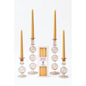 Candle Set (4 Pieces) Pastel 4 - Orange vyobraziť