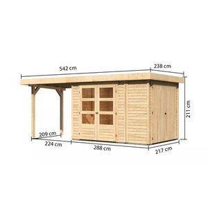 Drevený záhradný domček RETOLA 2 Lanitplast vyobraziť