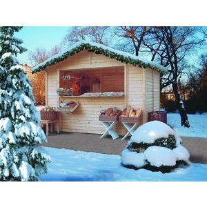 Drevený domček VERKAUFSHAUS 2 Lanitplast vyobraziť