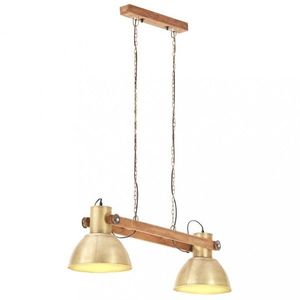 Závesná lampa kov / mangovníkové drevo Dekorhome vyobraziť