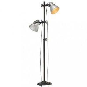 Stojacia lampa s 2 svietidlami liatina Dekorhome vyobraziť
