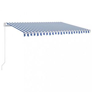 Ručne zaťahovacia markíza s LED svetlom 450x350 cm Dekorhome vyobraziť