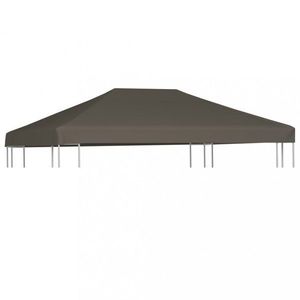 Strecha na altánok 310 g / m² 3 x 4 m Dekorhome Hnedá vyobraziť