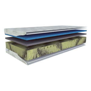 Stredne tvrdý/mäkký penový obojstranný matrac 80x200 cm Herbal visco – Materasso vyobraziť