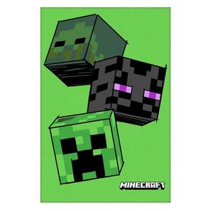 Jerry Fabrics Fleecová deka s motívom Minecraft - The Mobs | 100 x 150 cm vyobraziť