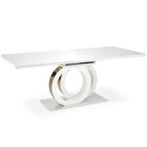 Stôl Galardo 90x160 mdf - biela/zlatá vyobraziť
