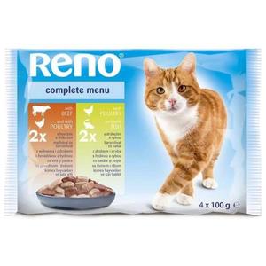 Reno Pockets pre mačku hydina a hovädzie mäso/hydina a rybou 4x100 g vyobraziť