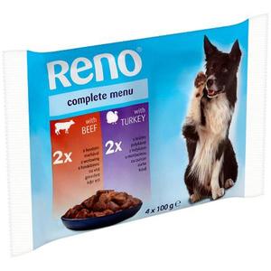 Reno Pockets Pes hovädzie mäso-moriak 4x100 g vyobraziť