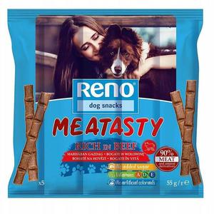 Reno Dog Snacks hovädzie mäso 55 g mäso palice vyobraziť