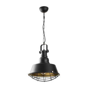 Čierne závesné svietidlo s kovovým tienidlom ø 30 cm Itak – Opviq lights vyobraziť