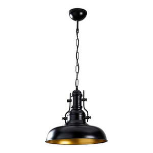 Čierne závesné svietidlo s kovovým tienidlom ø 32 cm Detroit – Opviq lights vyobraziť