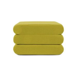 Žltý rozkladací puf Softline Bingo Felt Melange Yellow vyobraziť