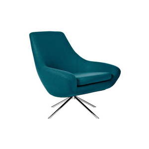 Tyrkysovomodré otočné kreslo Softline Noomi Swivel vyobraziť