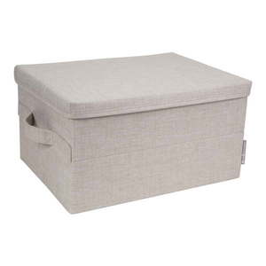 Béžový látkový úložný box s vekom 40x30x22 cm Soft Storage – Bigso vyobraziť