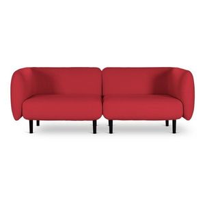 Červená pohovka Softline Elle, 230 cm vyobraziť
