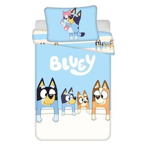 Modré bavlnené detské obliečky do postieľky 100x135 cm Bluey – Jerry Fabrics vyobraziť