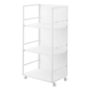 Biely kovový pojazdný regál 42x84, 5x32 cm Tower – YAMAZAKI vyobraziť