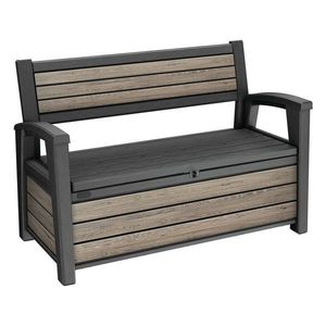Hnedá plastová záhradná lavica Deco – Keter vyobraziť