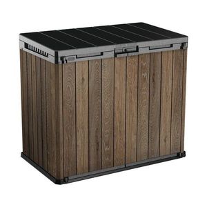 Tmavohnedý plastový záhradný úložný box Deco – Keter vyobraziť