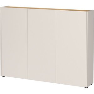 Krémová skrinka v dekore duba 138x105x25 cm Libbiano – Germania vyobraziť