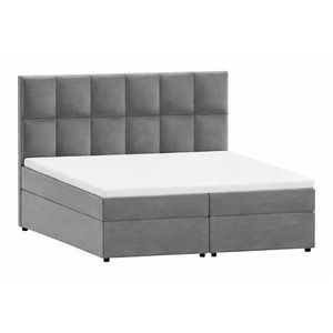 Sivá boxspring posteľ s úložným priestorom 200x200 cm Flip – Ropez vyobraziť