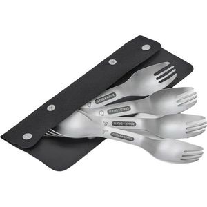 Antikoro jedálenské vidličky v súprave 4 ks v striebornej farbe Spork – Black + Blum vyobraziť