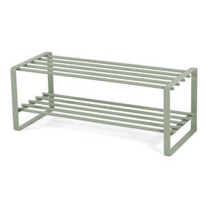 Sivozelená kovová skrinka na topánky 70x29x27 cm Rex – Spinder Design vyobraziť