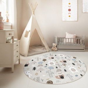 Prateľný detský hrací koberec ø120 cm Forest Friends – Mila Home vyobraziť
