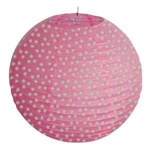 Ružové detské tienidlo ø 35 cm – Candellux Lighting vyobraziť
