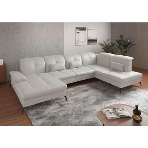 Sit & More SEDACIA SÚPRAVA, textil, koža, biela vyobraziť