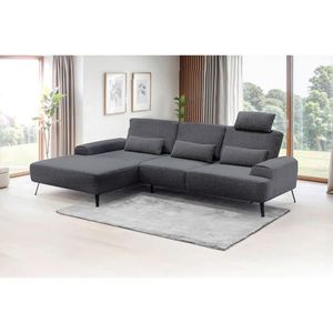 Livetastic ROHOVÁ SEDAČKA, textil, tmavosivá vyobraziť