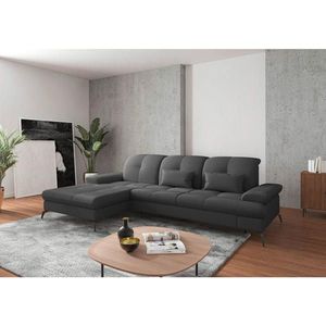 Sit & More ROHOVÁ SEDAČKA, textil, tmavosivá vyobraziť
