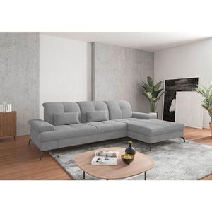 Sit & More ROHOVÁ SEDAČKA, textil, sivá vyobraziť